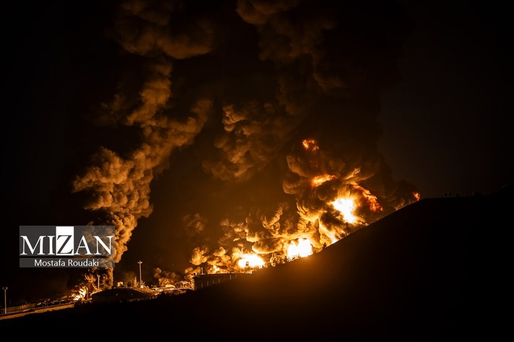 حملات هوایی آمریکا و رژیم صهیونیستی به انبار نفت شهران