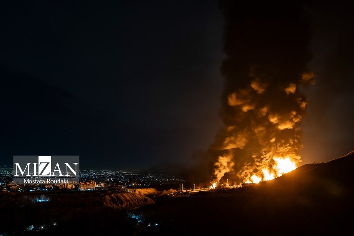 حملات هوایی آمریکا و رژیم صهیونیستی به انبار نفت شهران