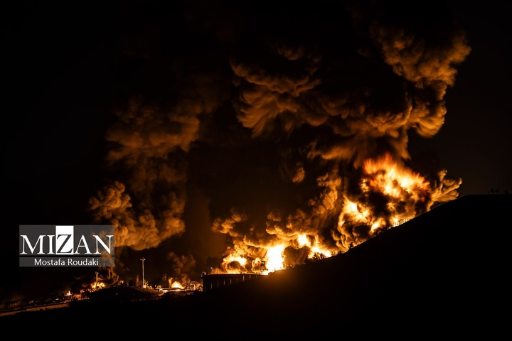 حملات هوایی آمریکا و رژیم صهیونیستی به انبار نفت شهران