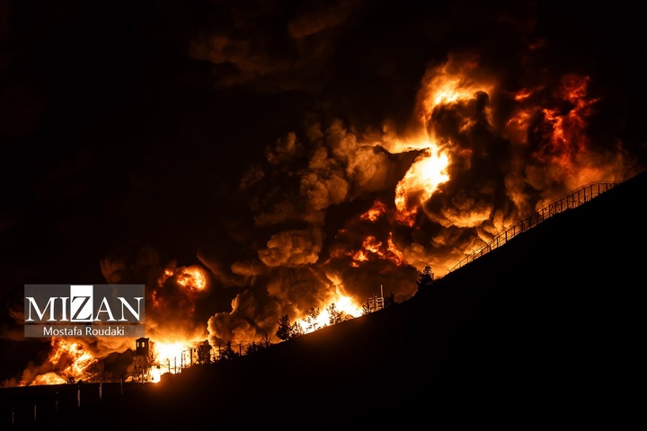 حملات هوایی آمریکا و رژیم صهیونیستی به انبار نفت شهران