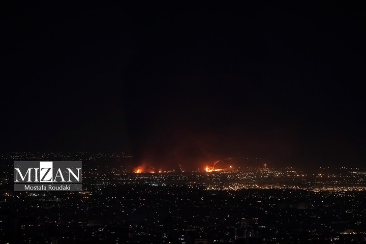 حملات هوایی آمریکا و رژیم صهیونیستی به انبار نفت شهران