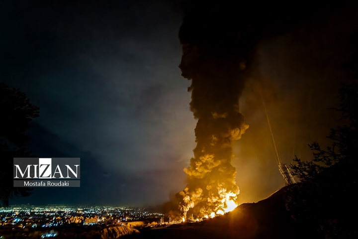 حملات هوایی آمریکا و رژیم صهیونیستی به انبار نفت شهران