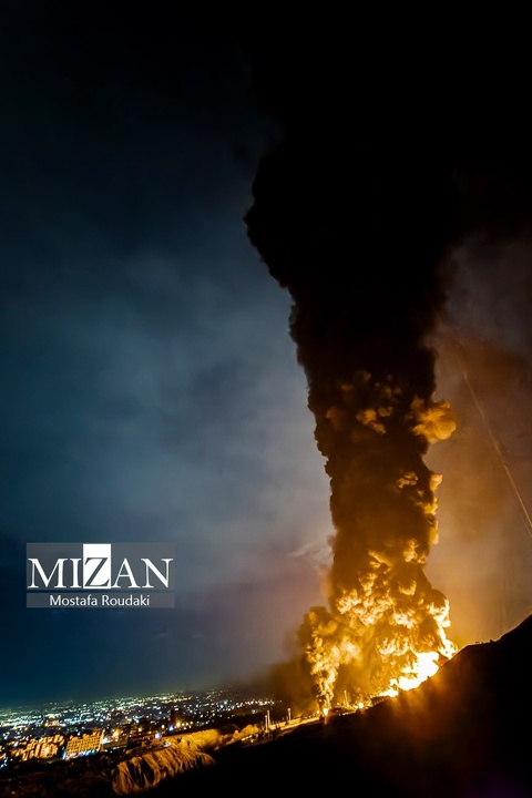 حملات هوایی آمریکا و رژیم صهیونیستی به انبار نفت شهران