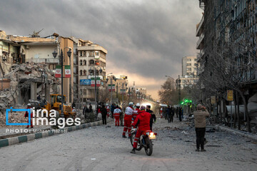 حمله هوایی به خیابان کارگر جنوبی تهران