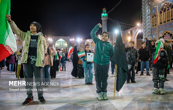 اجتماع دانش آموزان آران وبیدگل در محکومیت تجاوز آمریکا ورژیم صهیونیستی