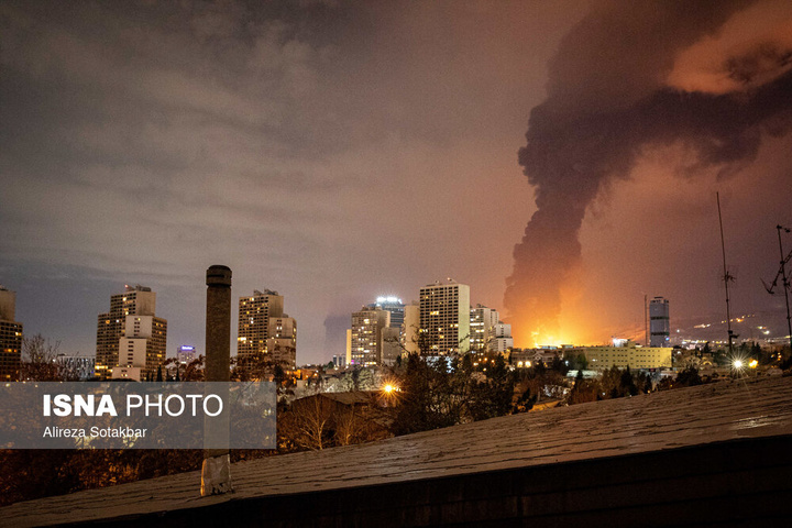 تجاوز هوایی آمریکا و رژیم صهیونیستی به انبارهای نفت تهران