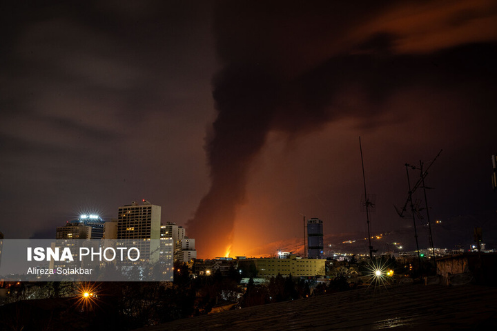تجاوز هوایی آمریکا و رژیم صهیونیستی به انبارهای نفت تهران