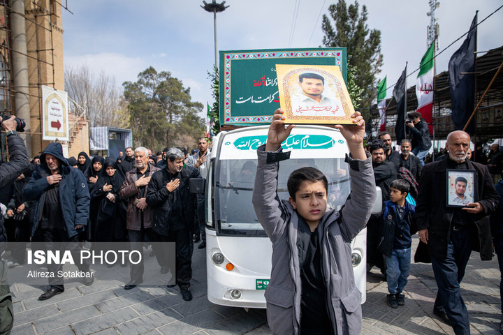 مراسم تشییع پیکر شهدای تجاوز آمریکا و رژیم صهیونیستی - تهران