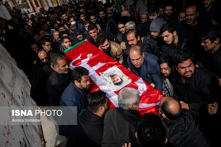 مراسم تشییع پیکر شهدای تجاوز آمریکا و رژیم صهیونیستی - تهران