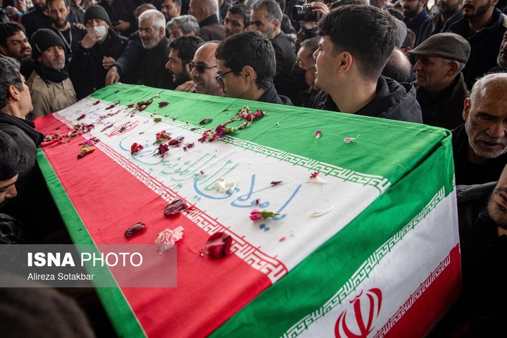 مراسم تشییع پیکر شهدای تجاوز آمریکا و رژیم صهیونیستی - تهران