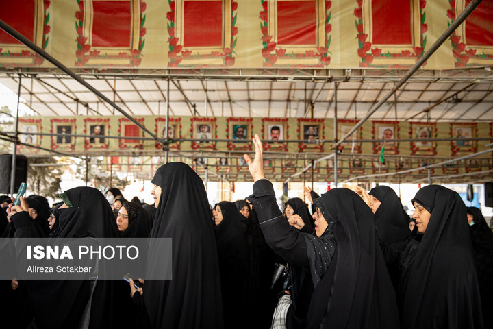 مراسم تشییع پیکر شهدای تجاوز آمریکا و رژیم صهیونیستی - تهران