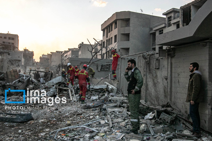 حمله هوایی به منازل مسکونی در تهران