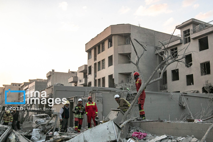 حمله هوایی به منازل مسکونی در تهران