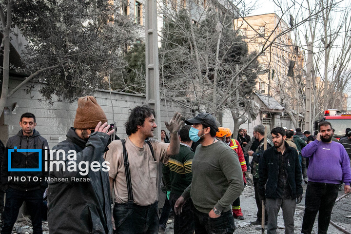 حمله هوایی به منازل مسکونی در تهران