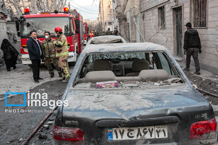 حمله هوایی به منازل مسکونی در تهران
