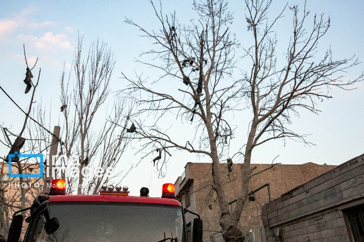 حمله هوایی به منازل مسکونی در تهران