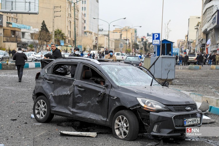 آسیب دیدگان و شهدای حمله موشکی به اتوبان شهید باقری تهران حاوی تصاویر دلخراش