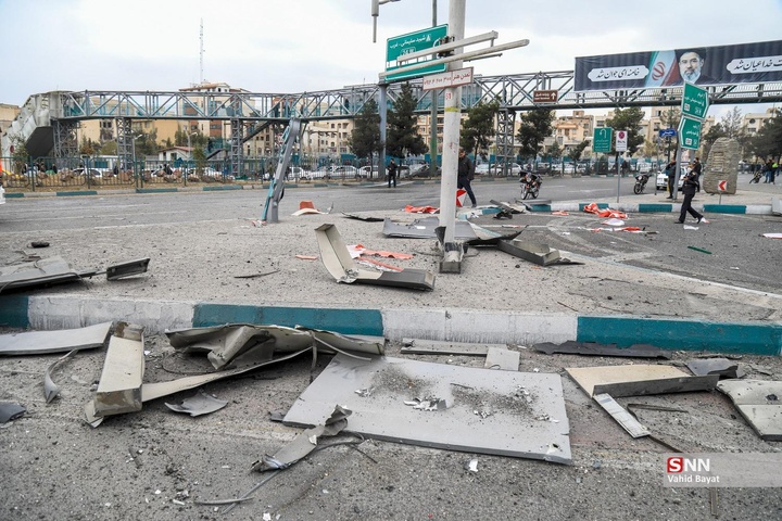 آسیب دیدگان و شهدای حمله موشکی به اتوبان شهید باقری تهران حاوی تصاویر دلخراش