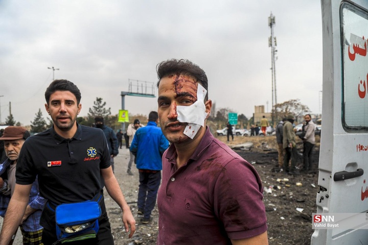آسیب دیدگان و شهدای حمله موشکی به اتوبان شهید باقری تهران حاوی تصاویر دلخراش