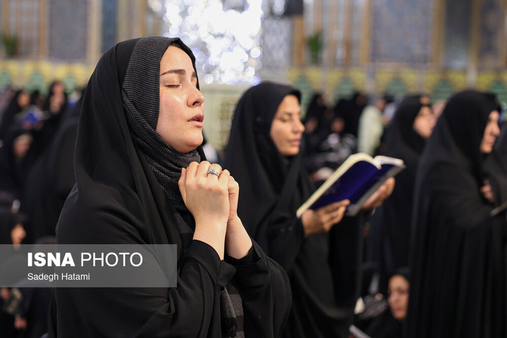 احیای شب بیست و یکم رمضان - حرم مطهر رضوی