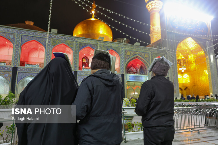 احیای شب بیست و یکم رمضان - حرم مطهر رضوی