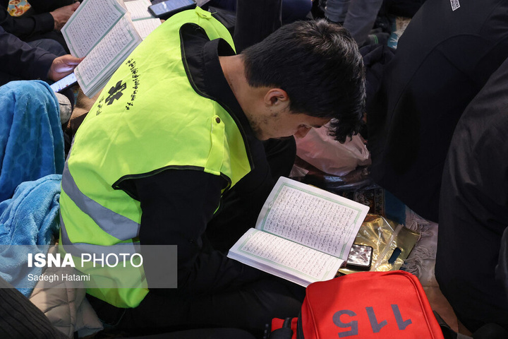 احیای شب بیست و یکم رمضان - حرم مطهر رضوی