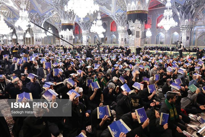 احیای شب بیست و یکم رمضان - حرم مطهر رضوی