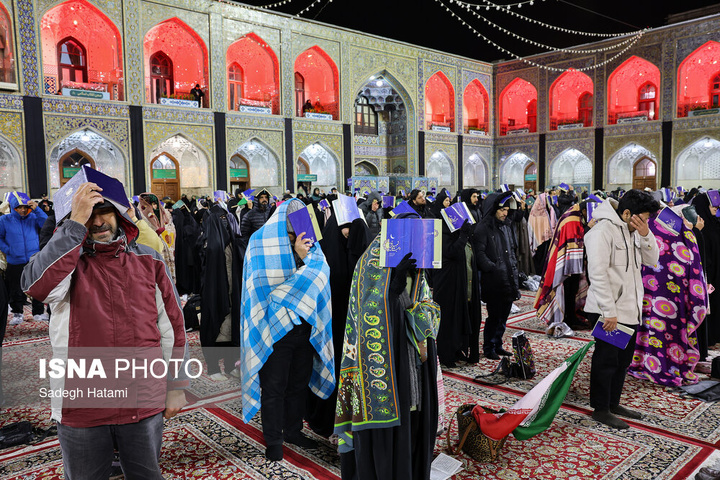 احیای شب بیست و یکم رمضان - حرم مطهر رضوی