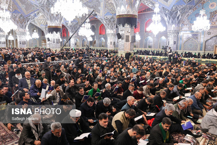 احیای شب بیست و یکم رمضان - حرم مطهر رضوی