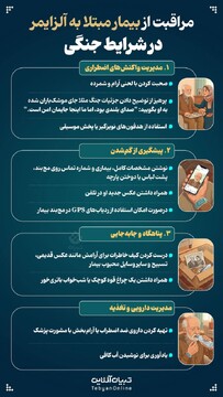 مراقبت از بیمار مبتلا به آلزایمر در شرایط جنگی