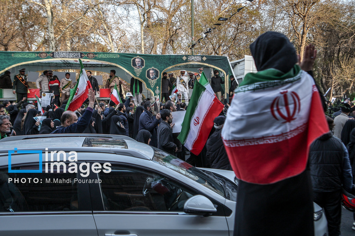 تشییع پیکر ۳۵ شهید در تهران