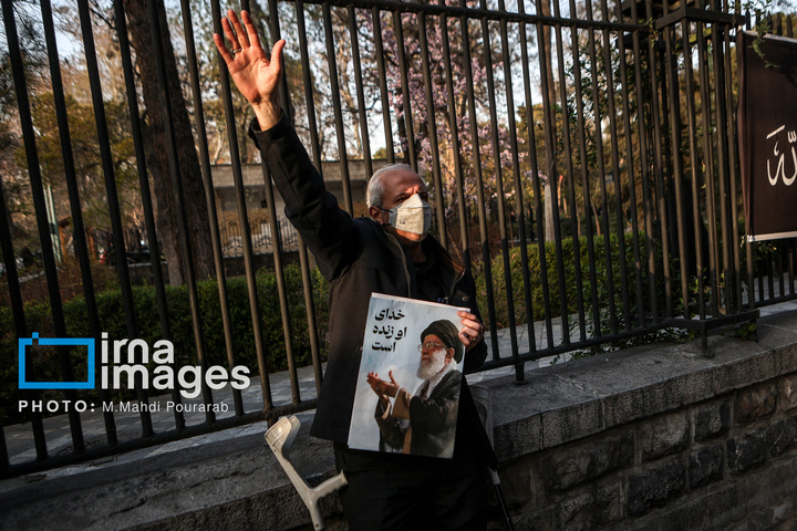 تشییع پیکر ۳۵ شهید در تهران