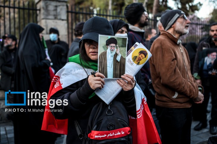 تشییع پیکر ۳۵ شهید در تهران