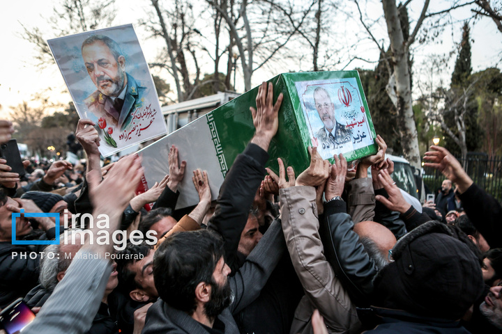 تشییع پیکر ۳۵ شهید در تهران