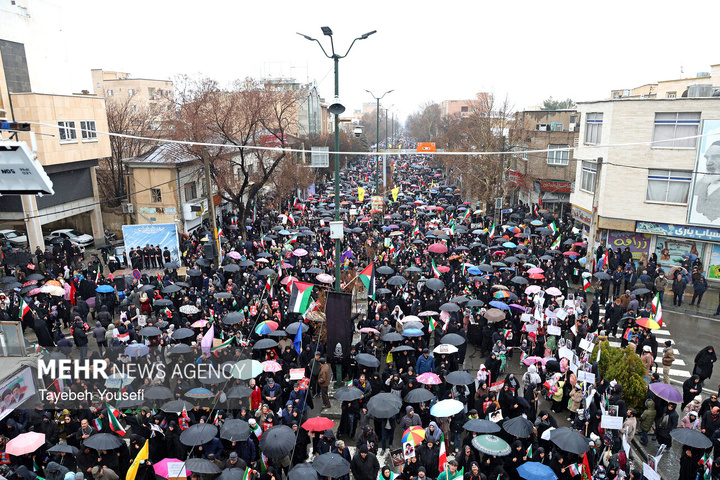 راهپیمایی روز قدس در همدان