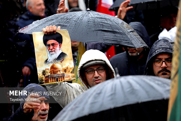 راهپیمایی روز قدس در همدان