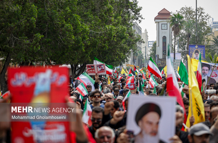 راهپیمایی روز قدس در بوشهر