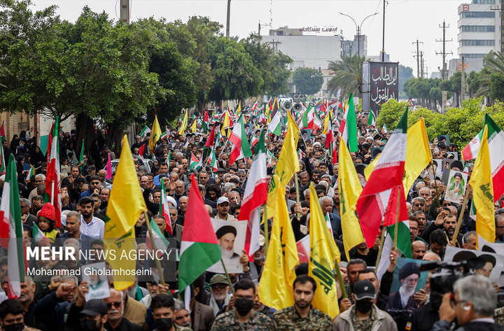 راهپیمایی روز قدس در بوشهر