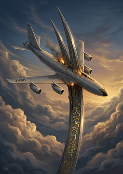 ذوالفقارِ علی علیه‌السلام غرور آمریکایی را شکافت