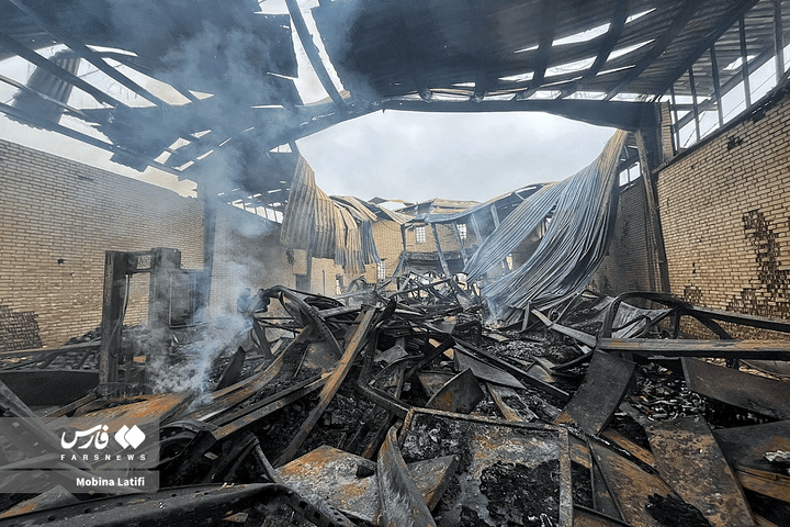 حمله موشکی به انبار ذخیره دارو و شیرخشک در همدان