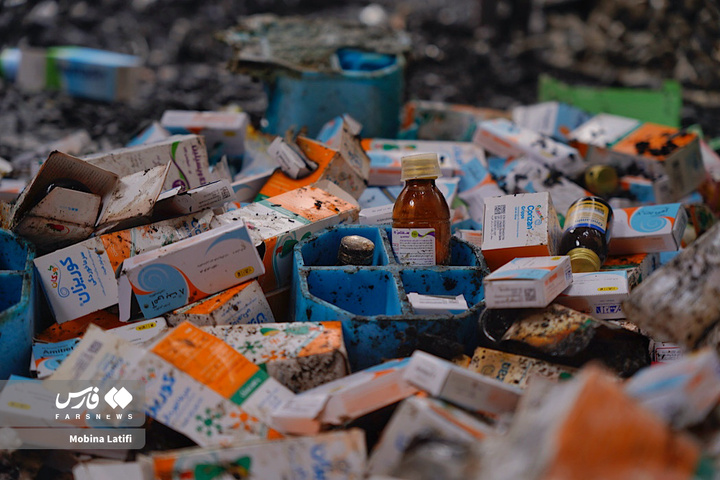 حمله موشکی به انبار ذخیره دارو و شیرخشک در همدان