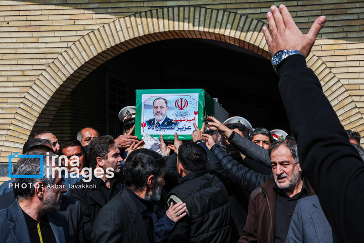 تشییع و تدفین پیکر شهید امیر سرلشکر خلبان عزیز نصیرزاده