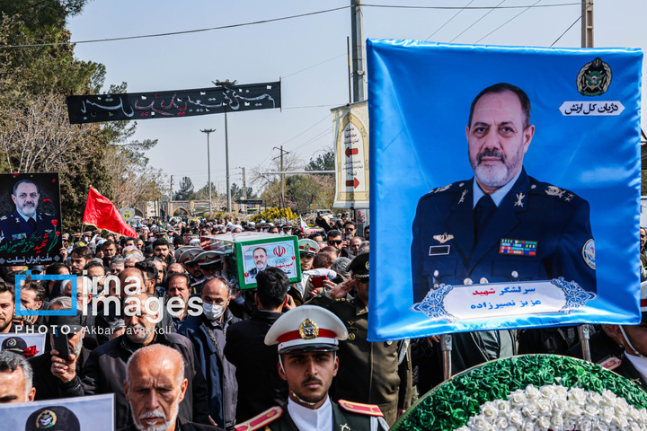 تشییع و تدفین پیکر شهید امیر سرلشکر خلبان عزیز نصیرزاده