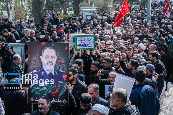 تشییع و تدفین پیکر شهید امیر سرلشکر خلبان عزیز نصیرزاده