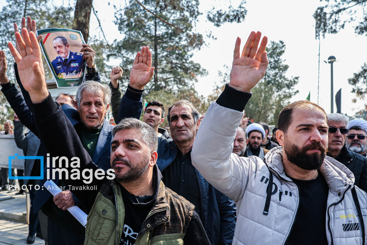 تشییع و تدفین پیکر شهید امیر سرلشکر خلبان عزیز نصیرزاده