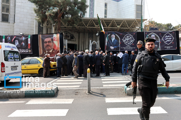 وداع با پیکر شهید «علی شمخانی» نماینده رهبری و دبیر شورای دفاع