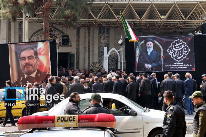 وداع با پیکر شهید «علی شمخانی» نماینده رهبری و دبیر شورای دفاع