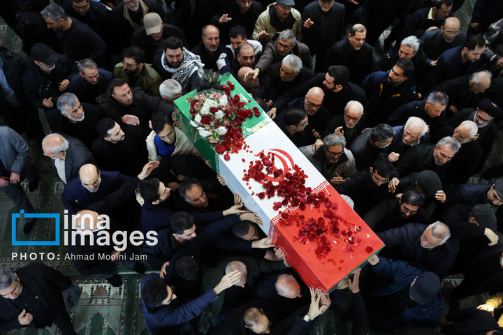 وداع با پیکر شهید «علی شمخانی» نماینده رهبری و دبیر شورای دفاع