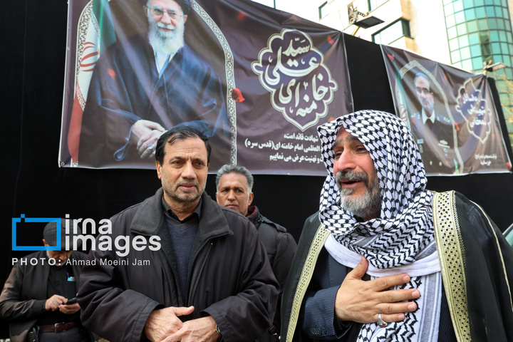 وداع با پیکر شهید «علی شمخانی» نماینده رهبری و دبیر شورای دفاع