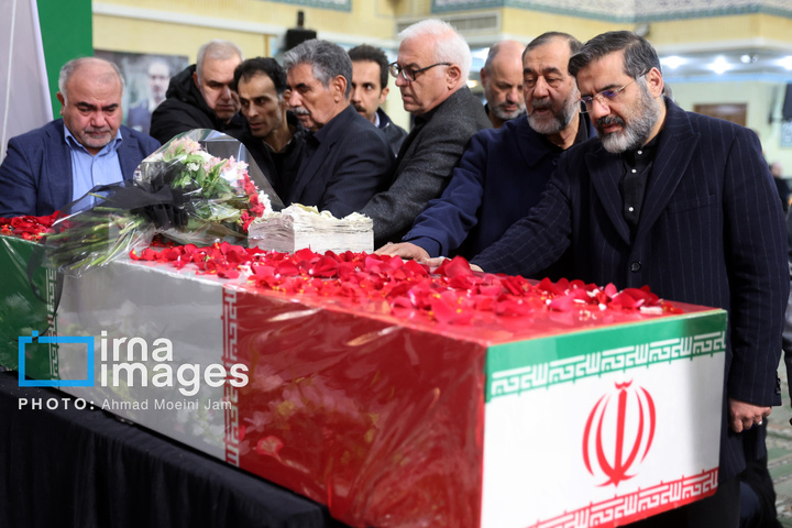 وداع با پیکر شهید «علی شمخانی» نماینده رهبری و دبیر شورای دفاع